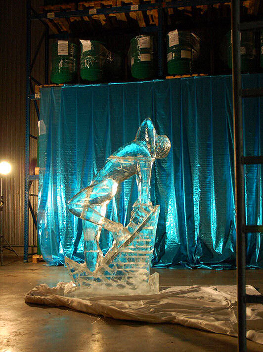 Skulptur aus Eis Modell